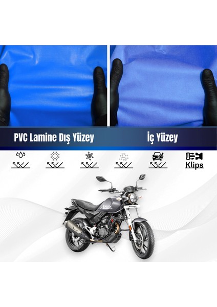 Hero x Pulse 200 T Motosiklet Brandası Su Geçirmez Branda Mavi Branda Motor Branda