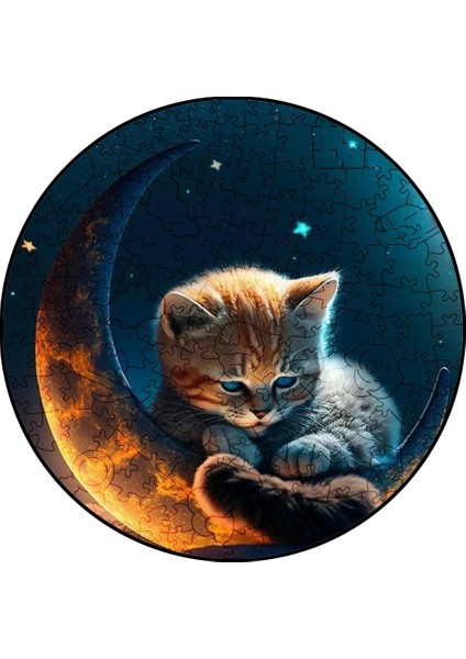 Kedi A3 A4 A5 Yetişkinler Çocuklar Için Ahşap Bulmaca Oyuncaklar Ahşap Kendin Yap El Sanatları Yuvarlak Şekilli Tatil Hediyesi Yapı Blokları Ev Dekorasyonu (Yurt Dışından)