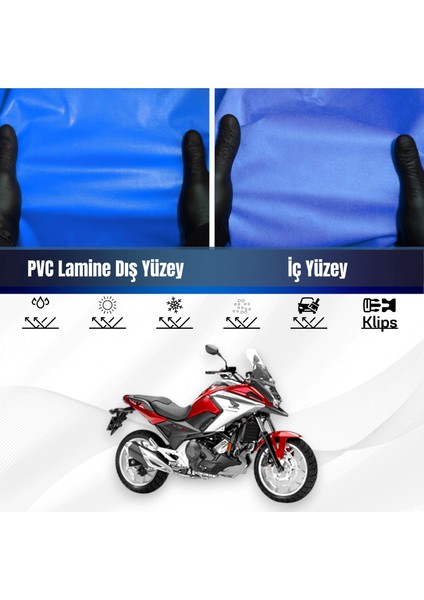 Honda Nc 750 x Motosiklet Brandası Su Geçirmez Branda Mavi Branda Motor Branda