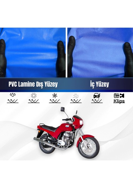 Jawa 350 2t Motosiklet Brandası Su Geçirmez Branda Mavi Branda Motor Branda
