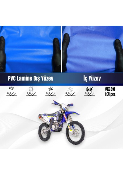 Sherco SEF300R Motosiklet Brandası Su Geçirmez Branda Mavi Branda Motor Branda
