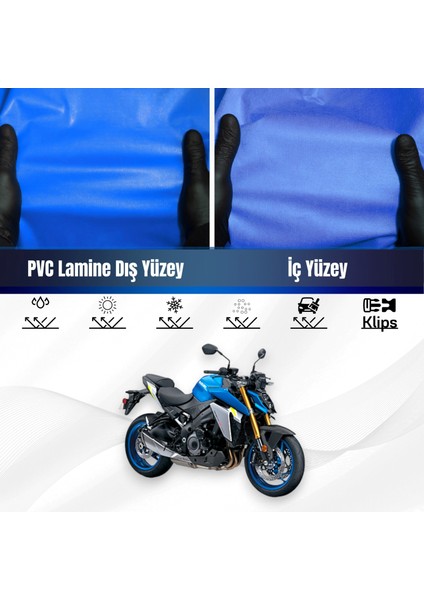 Suzukı Gsx-S 1000 Motosiklet Brandası Su Geçirmez Branda Mavi Branda Motor Branda