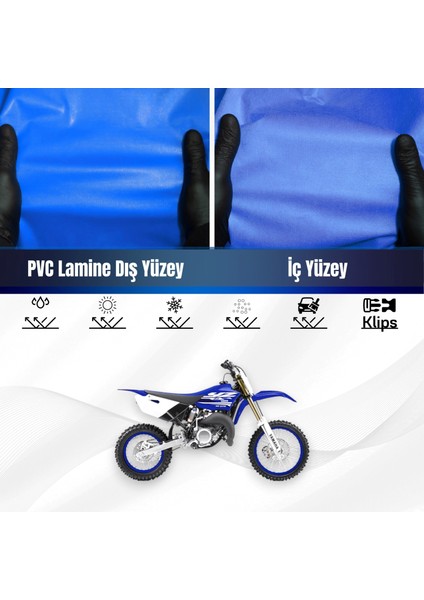 Yamaha Yz 85 Motosiklet Brandası Su Geçirmez Branda Mavi Branda Motor Branda