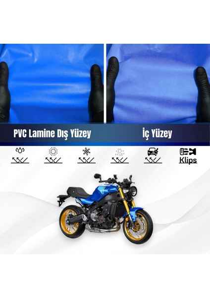 Yamaha Xsr 900 Motosiklet Brandası Su Geçirmez Branda Mavi Branda Motor Branda