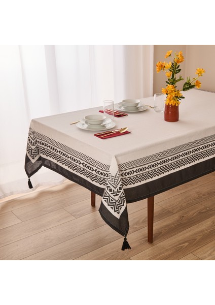Soft Ethnic Masa Örtüsü - Beyaz - 140X220 cm fiyatları