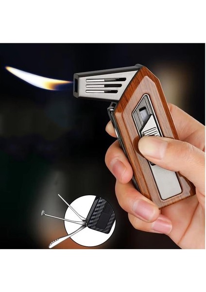 Flabox Aletli Pipo Çakmağı Ahşap Renk