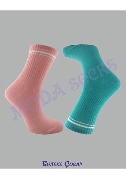 3'lü Çizgili Kolej Çorap kadın 2 renk fiyatları