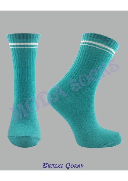 3'lü Çizgili Kolej Çorap kadın 2 renk fırsatları