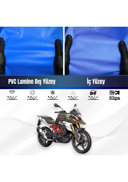Bmw G 310 Gs Motosiklet Brandası Su Geçirmez Branda Mavi Branda Motor Branda
