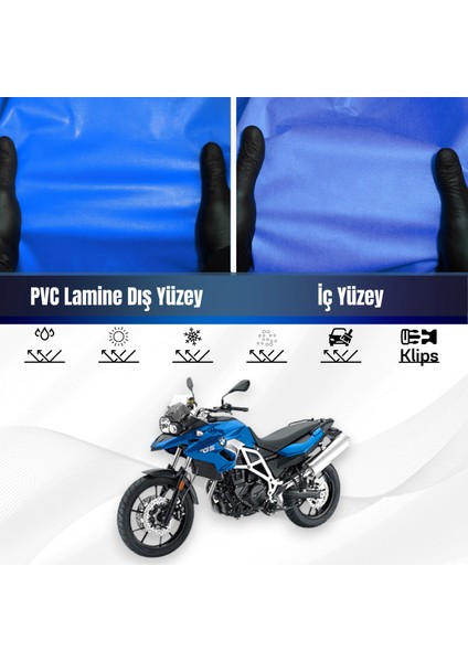 Bmw F 700 Gs Motosiklet Brandası Su Geçirmez Branda Mavi Branda Motor Branda