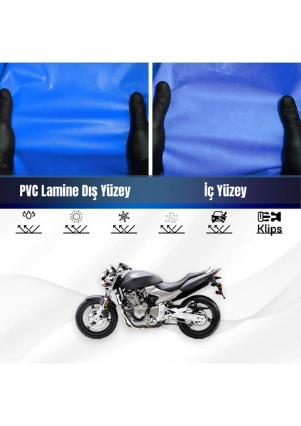 Honda Cb 900 Hornet Motosiklet Brandası Su Geçirmez Branda Mavi Branda Motor Branda