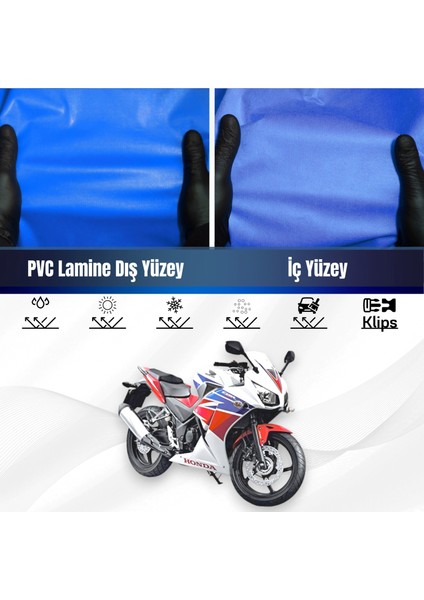 Honda Cbr 250 R Motosiklet Brandası Su Geçirmez Branda Mavi Branda Motor Branda