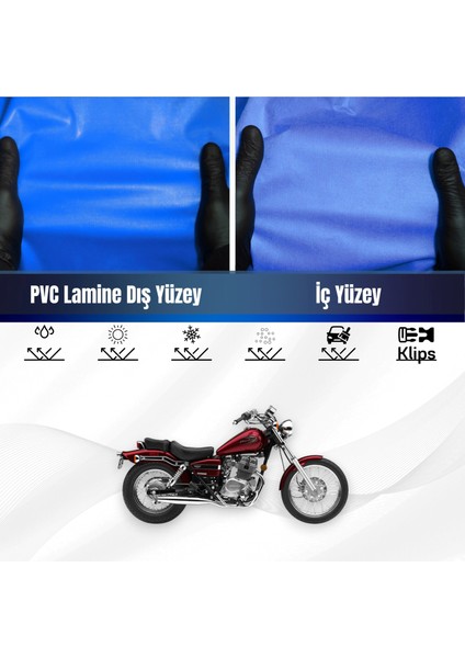 Honda Cmx 250 Rebel Motosiklet Brandası Su Geçirmez Branda Mavi Branda Motor Branda