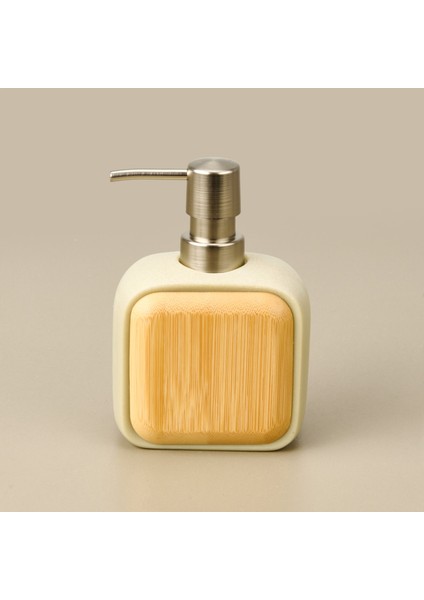 Bath Sau 2'li Banyo Sıvı Sabunluk Seti - Bej / Gri