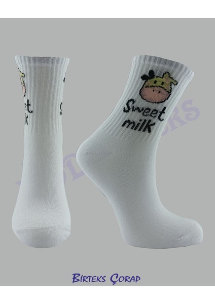 2'li Sweet Milk Kolej Çorap kadın 2 renk fiyatları