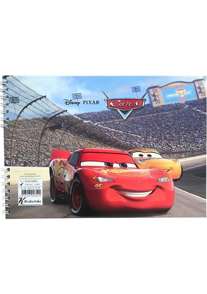 Cars Resim Defteri 15 Yaprak 17X25 cm