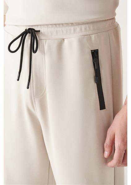 Erkek Bej Soft Touch Regular Fit Jogger Eşofman Altı A22y3435 indirimleri