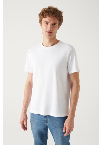 Erkek 5'li %100 Pamuk Bisiklet Yaka T-Shirt E001021