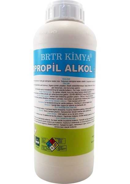 Saf Ipa %99,9-1 Lt Temizlik Solventi- İzopropil Alkol
