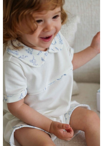 Romper - Toile De Jouy / Mavi fırsatları