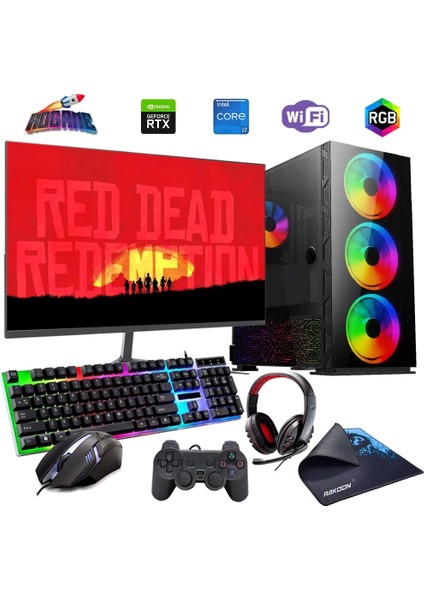 I7 12700F 16GB Ddr4 480SSD 12GB RTX3060 27" 165Hz Mon. Oyun Bilgisayarı (Gaming Set)
