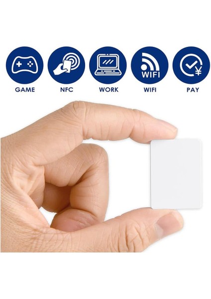 6 Adet NTAG215 Nfc Kart - 13.56MHZ 504 Byte - 21*31MM - Yeniden Yazılabilir - ISO14443A