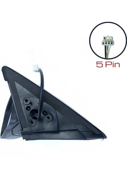 Dış Dikiz Aynası Mitsubishi Lancer 1996 - 2000 Elektrikli, Isıtmalı, Manuel Katlanır, Siyah Kapak, 5 Pin indirimleri