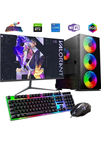 I7 12700F 32GB Ddr4 1tb M2 8gb RTX3050 27" 165Hz Mon. Oyun Bilgisayarı