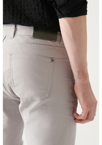 Erkek Açık Gri 5 Cepli Esnek Kanvas Slim Fit Pantolon B003001 indirimleri