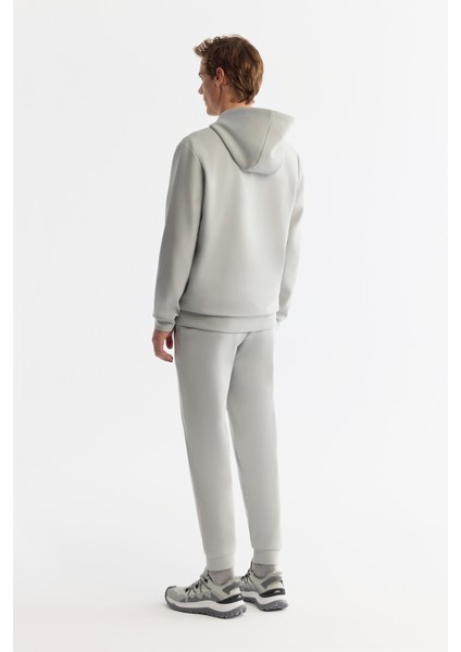 Erkek Gri Kapüşonlu İnterlok Kumaş Fermuarlı Regular Fit Sweatshirt B001102 fırsatları