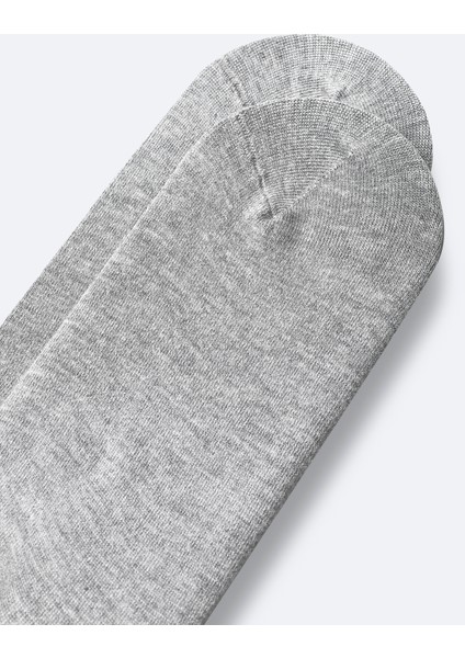 Erkek Gri Pamuklu Sneaker Çorap B008553