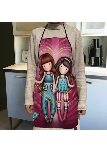 No.17 Tarzı 50X75CM Santoro Gorjuss Kız Önlük Ev Kahve Temizliği Önlükleri Anti-Kir Mutfak Aksesuarları Erkek Kadın Cm,cm (Yurt Dışından)