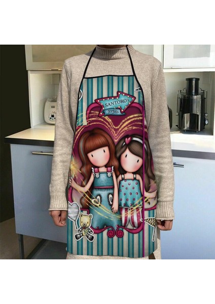 No.17 Tarzı 50X75CM Santoro Gorjuss Kız Önlük Ev Kahve Temizliği Önlükleri Anti-Kir Mutfak Aksesuarları Erkek Kadın Cm,cm (Yurt Dışından) modelleri