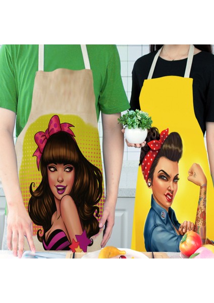 Tarz 2 Tarz 38X47CM Cloocl Ebeveyn-Çocuk Mutfak Önlüğü Süper Anne Nokta Baskılı Polyester Önlükler Çocuk Yetişkin Ev Temizlik Araçları Dantel Fırın Önlükleri (Yurt Dışından)