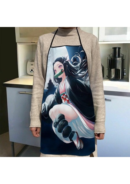No.9 Stili 68X95CM Yeni Gelen Demon Slayer Anime Önlük Mutfak Önlükleri Kadınlar Için Oxford Kumaş Temizlik Önlüğü Ev Yemek Pişirme Aksesuarları Önlük (Yurt Dışından)