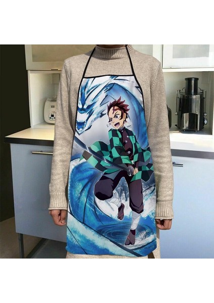 No.9 Stili 68X95CM Yeni Gelen Demon Slayer Anime Önlük Mutfak Önlükleri Kadınlar Için Oxford Kumaş Temizlik Önlüğü Ev Yemek Pişirme Aksesuarları Önlük (Yurt Dışından) modelleri