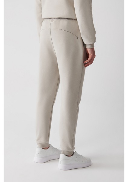 Erkek Taş Eşofman Altı Beli Bağcıklı 3 Iplik Şardonsuz Parçalı Regular Fit A32y3456 indirimleri