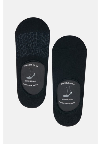 Erkek Siyah Desenli/Düz 2'li Babet Çorap A32Y8536 fiyatları
