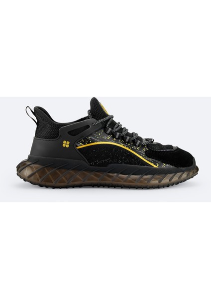 Erkek Siyah Esnek Taban Sneaker Ayakkabı A32y8004