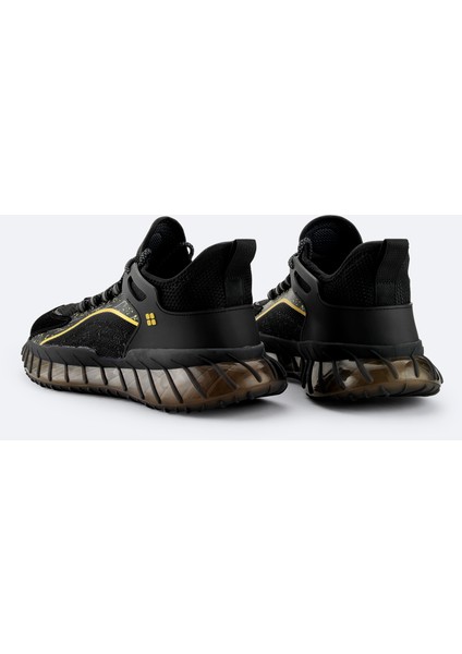 Erkek Siyah Esnek Taban Sneaker Ayakkabı A32y8004