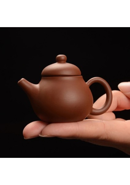 N Tarzı Mor Kil Çay Pet Mini Parmak Demlik Çay Pet Küçük Cep Çay Seti Süsler Çay Aksesuarları Çay Masa Dekorasyon Su Isıtıcısı (Yurt Dışından)