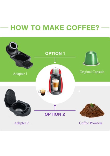 Kapsül Tarzı Icafilas Kapsül Adaptörü Orijinal Kapsüller Tutucuya Dönüştürme Dolce Gusto Krema Makinesi ile Uyumlu Yeniden Kullanılabilir Cof Ware Pod (Yurt Dışından)