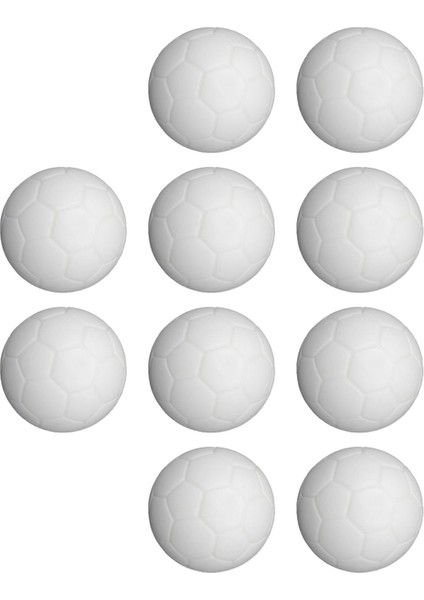 10 Adet Langırt Topları Beyaz Düzenleme Boyutu Masa Futbol Topları Kulüp Partisi Için (Yurt Dışından)