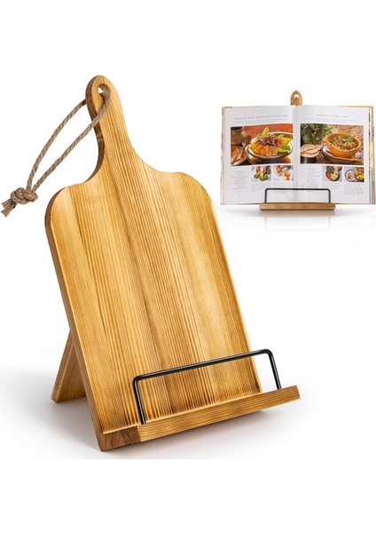 Mutfak Tezgahı Için Yemek Kitabı Standı, Ahşap Yemek Kitabı Tutacağı, Tarif Kitabı Tutacağı, Ayarlanabilir Yemek Kitabı Tutacağı Standı (Yurt Dışından)