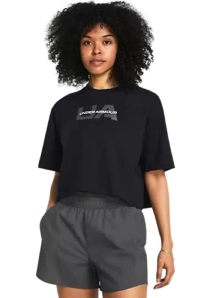 1386846 Ua W Boxy Crop Branded Kadın T-Shirt fiyatları