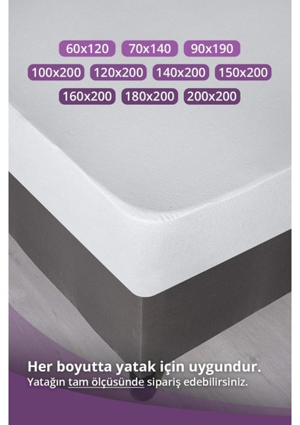 Mikro Fitted Sıvı Geçirmez Yatak Koruyucu Alez 70 x 140 cm