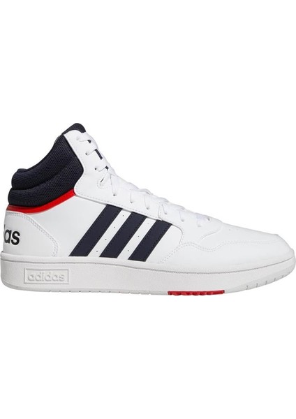 ADİDAS HOOPS 3.0 MID GY5543 Unisex FTWWHT/LEGINK/VIVRED Basketbol Ayakkabısı