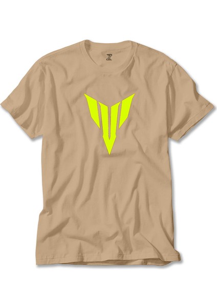 Yamaha Neon Logo Krem Tişört