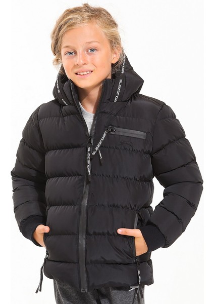 CAPTAIN Unisex Çocuk Mont & Kaban Siyah