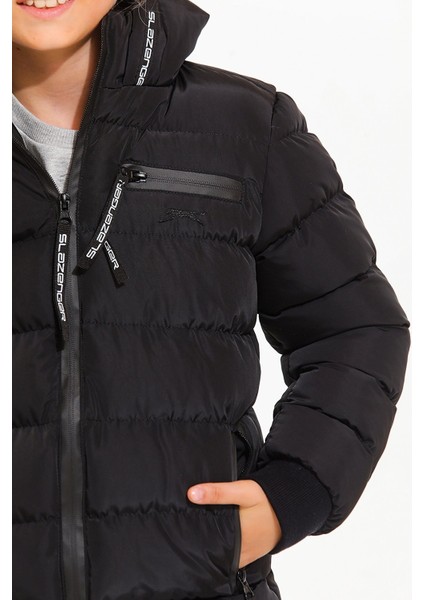 CAPTAIN Unisex Çocuk Mont & Kaban Siyah